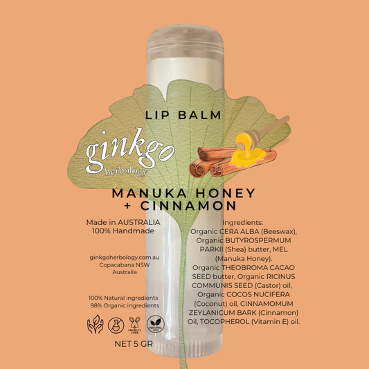 Manuka Honey + Cinnamon Lip balm